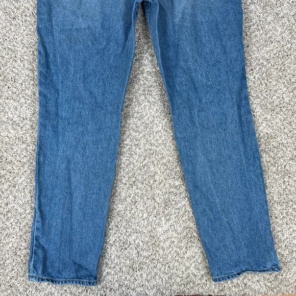 Madewell Jeans Womens 32T Blue High Rise Button Fly Straight The Perfect Vintage - Picture 14 of 15